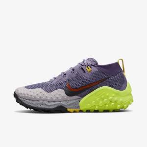 Purple / Grey / Red / Black Women's Nike Wildhorse 7 Trail Running Shoes | NK981DWJ