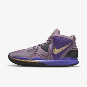 Purple / Metal Gold Men's Nike Kyrie Infinity Basketball Shoes | NK639YER