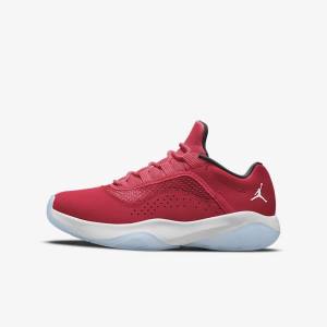 Red / Black / White Kids' Nike Air Jordan 11 CMFT Low Older Sneakers | NK364HFN