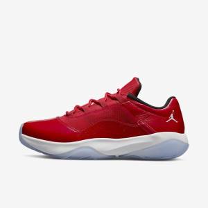 Red / Black / White Men's Nike Air Jordan 11 CMFT Low Jordan Shoes | NK804TGA