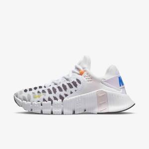 Red / Light Green / Blue Women's Nike Free Metcon 4 Training Shoes | NK235END