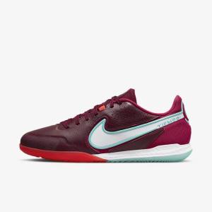 Red / Light Red / White Women's Nike React Tiempo Legend 9 Pro IC Indoor-Court Football Shoes | NK609STP