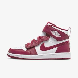 Red / White Men's Nike Air Jordan 1 Hi FlyEase Jordan Shoes | NK806AFO