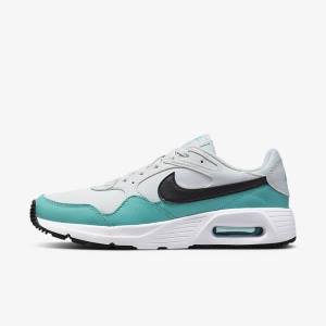 Turquoise / White / Black Men's Nike Air Max SC Sneakers | NK276NTU