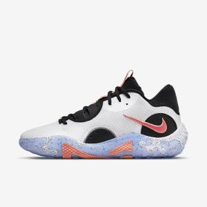 White / Black / Blue / Red Men's Nike PG 6 Basketball Shoes | NK584FCQ