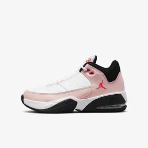 White / Black Kids' Nike Jordan Max Aura 3 Older Jordan Shoes | NK036VYQ