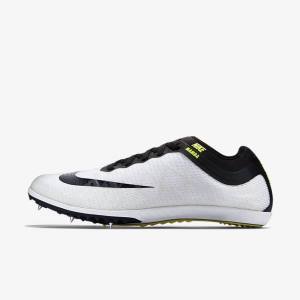 White / Black Men's Nike Zoom Mamba 3 Unisex Distance Spike Running Shoes | NK376FQE