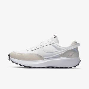 White / Black / Orange Women's Nike Waffle Debut Sneakers | NK840NIM