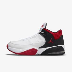 White / Black / Red Men's Nike Jordan Max Aura 3 Jordan Shoes | NK567UVM