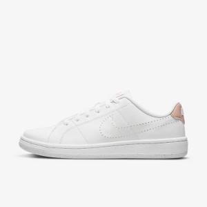 White / Black / Rose Women's Nike NikeCourt Royale 2 Next Nature Sneakers | NK681BSD