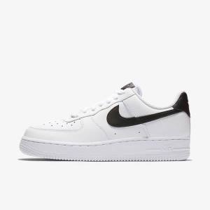 White / Black / White Women's Nike Air Force 1 07 Sneakers | NK543IFM