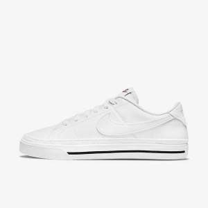 White / Black / White Women's Nike Court Legacy Next Nature Sneakers | NK762EJW