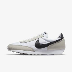 White / Black Women's Nike Daybreak Sneakers | NK320CGN