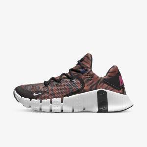 White / Black Women's Nike Free Metcon 4 Training Shoes | NK986NPC