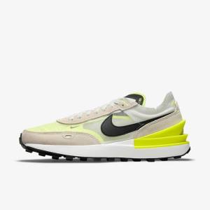 White / Black Women's Nike Waffle One Sneakers | NK068DZM