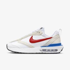 White / Blue / Black / Red Men's Nike Air Max Dawn Sneakers | NK270YHS