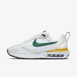 White / Gold Men's Nike Air Max Dawn Sneakers | NK097PJG