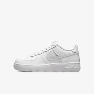 White Kids' Nike Air Force 1 Older Sneakers | NK297GJS