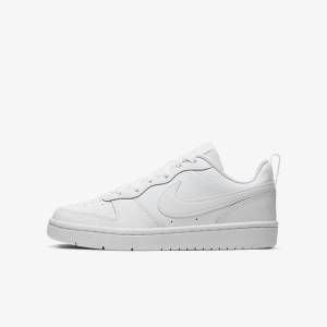 White Kids' Nike Court Borough Low 2 Older Sneakers | NK758JGO