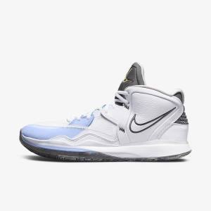 White / Light Blue / Grey Men's Nike Kyrie Infinity Basketball Shoes | NK831LVU