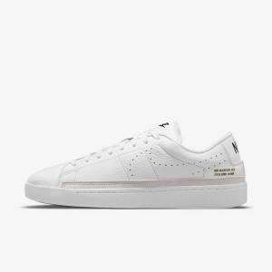 White / Light Brown / Black Men's Nike Blazer Low X Sneakers | NK527TMD