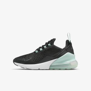 White / Mint / Black Kids' Nike Air Max 270 Older Sneakers | NK927ZAE