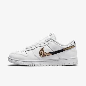 White / Multicolor Women's Nike Dunk Low SE Sneakers | NK512AQK