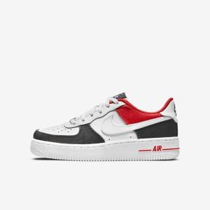 White / Navy / Red / White Kids' Nike Air Force 1 LV8 Older Sneakers | NK581UTN