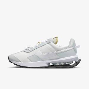 White / Platinum / Grey / White Men's Nike Air Max Pre-Day Sneakers | NK568CNQ