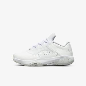 White / Platinum Kids' Nike Air Jordan 11 CMFT Low Older Sneakers | NK058BUF