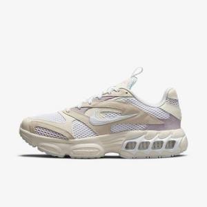 White / Purple / White Women's Nike Zoom Air Fire Sneakers | NK840XZD