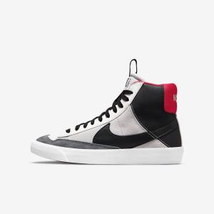 White / Red / Light Grey / Black Kids' Nike Blazer Mid 77 SE Dance Older Sneakers | NK042CBP