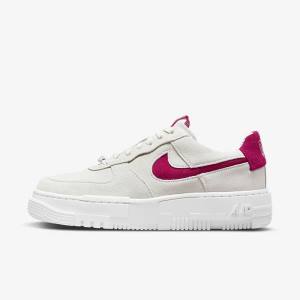 White Women's Nike Air Force 1 Pixel Sneakers | NK469TXR