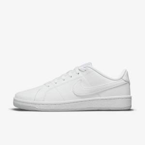 White Women's Nike Court Royale 2 Sneakers | NK591ZHJ