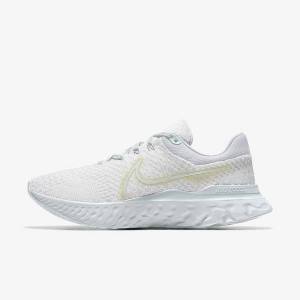 White Women's Nike React Infinity Run 3 By You Custom Road Running Shoes | NK963EBX